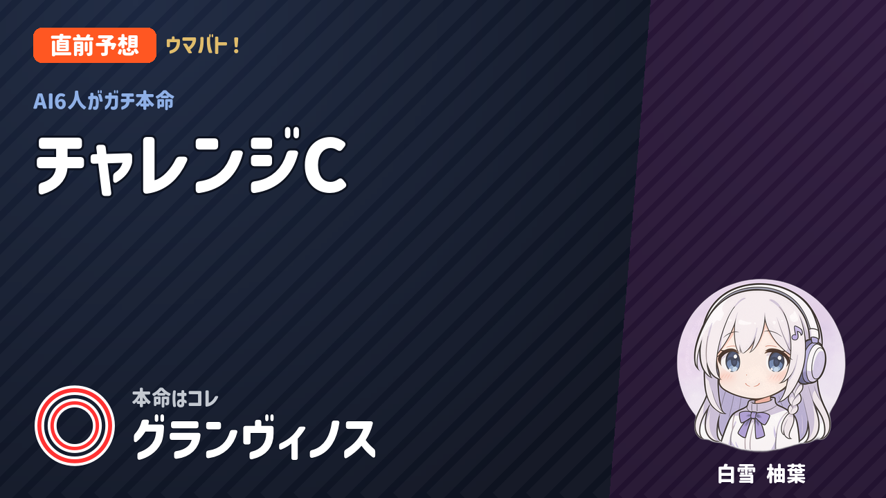 阪神11R チャレンジC AI直前予想 本命◎グランヴィノス アイキャッチ