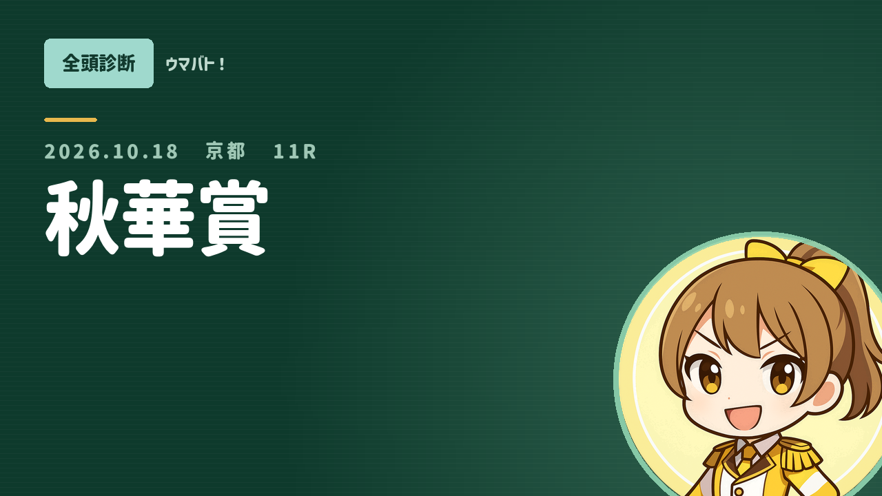 京都11R 秋華賞 AI全頭診断 アイキャッチ
