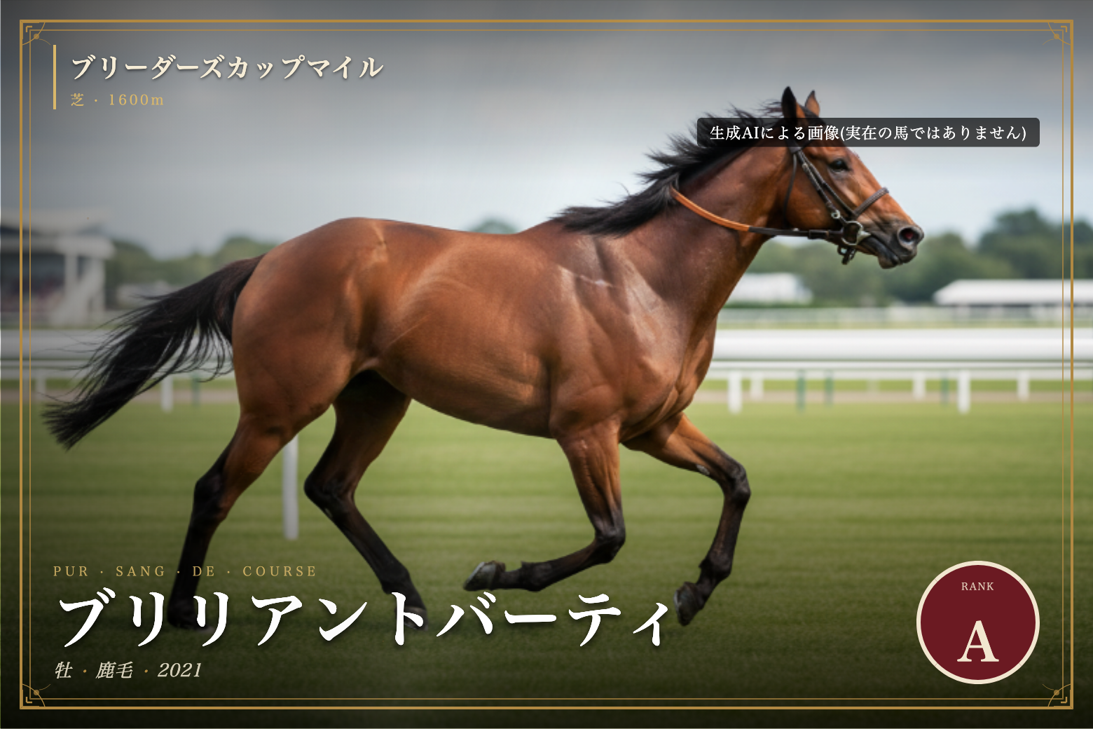 ブリリアントバーティ のウマバトカード