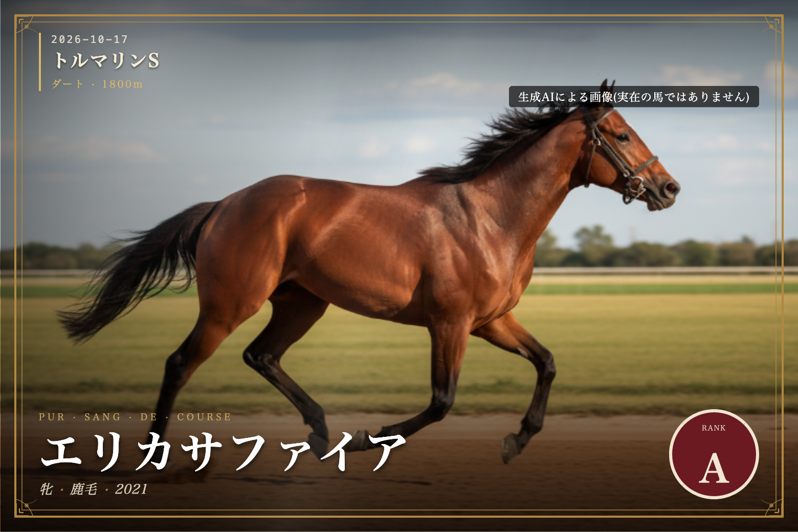 エリカサファイア のウマバトカード