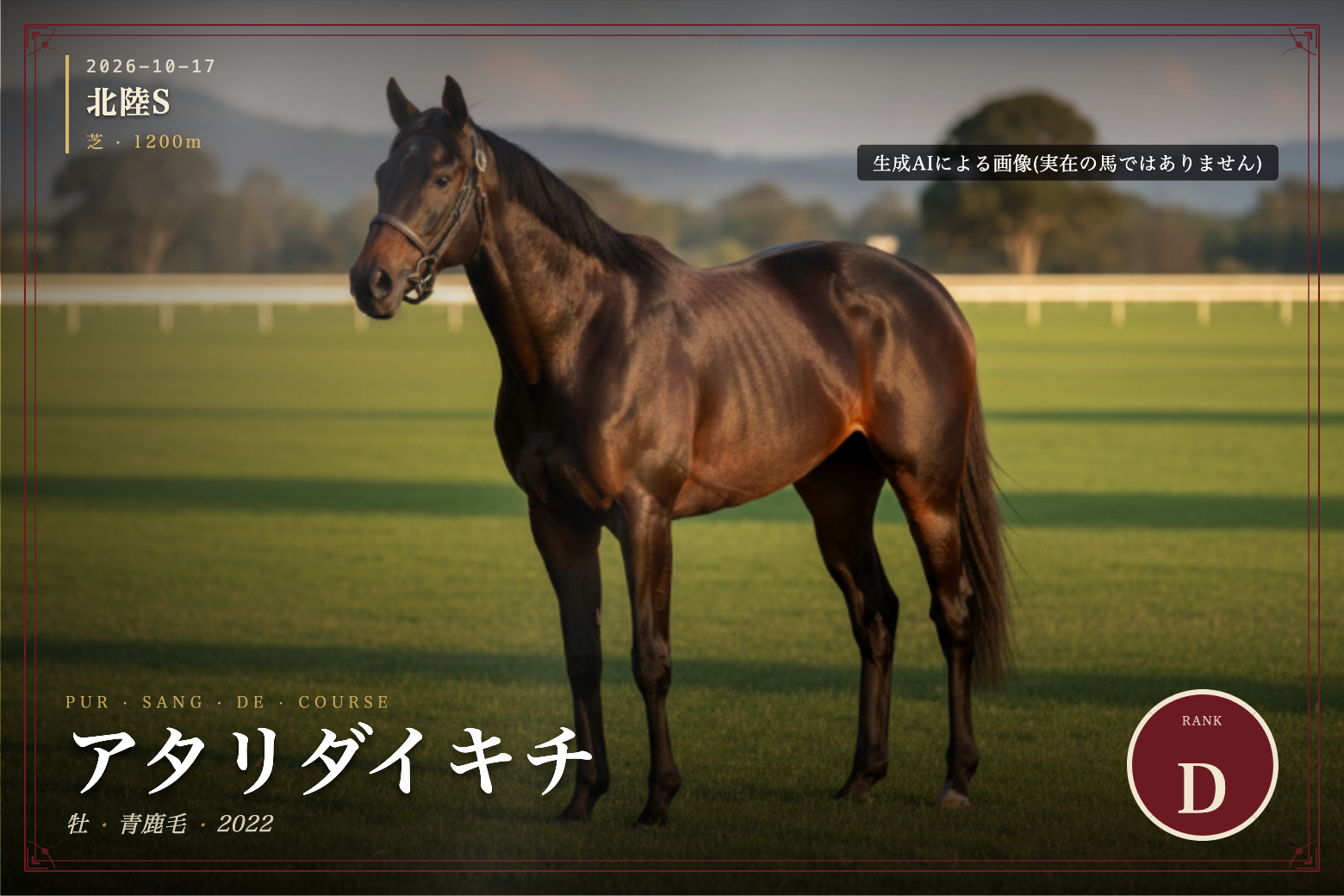 アタリダイキチ のウマバトカード