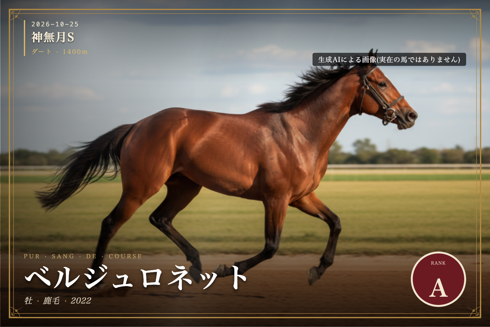 ベルジュロネット のウマバトカード