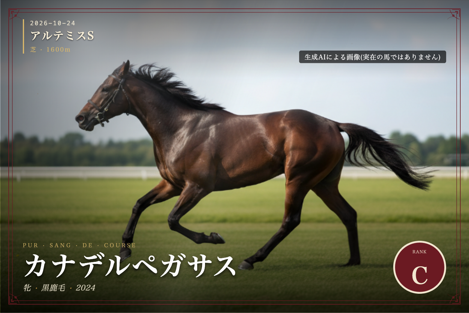 カナデルペガサス のウマバトカード