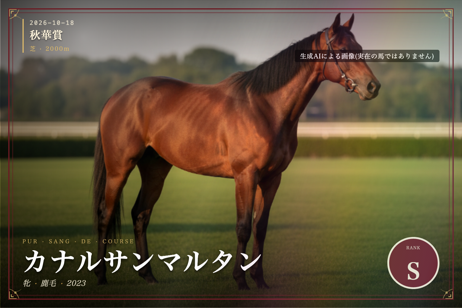 カナルサンマルタン のウマバトカード