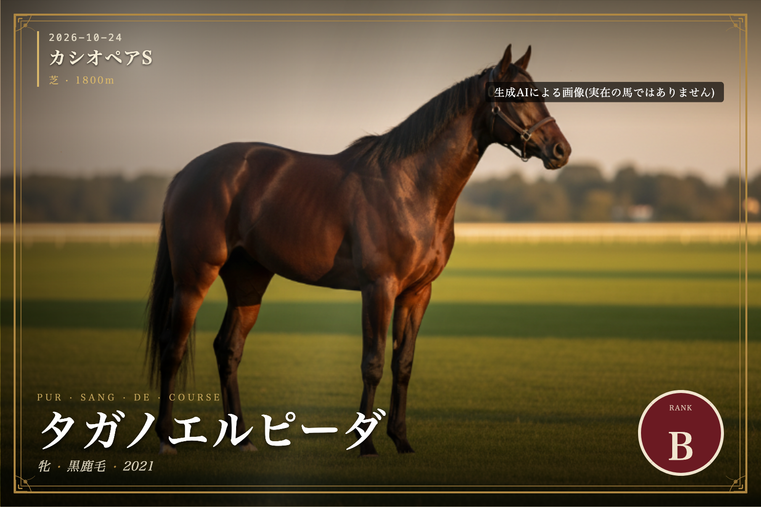 タガノエルピーダ のウマバトカード