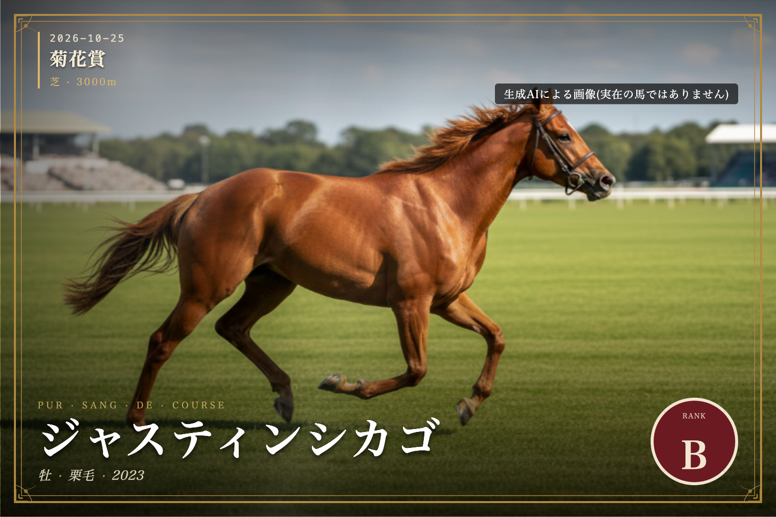 ジャスティンシカゴ のウマバトカード