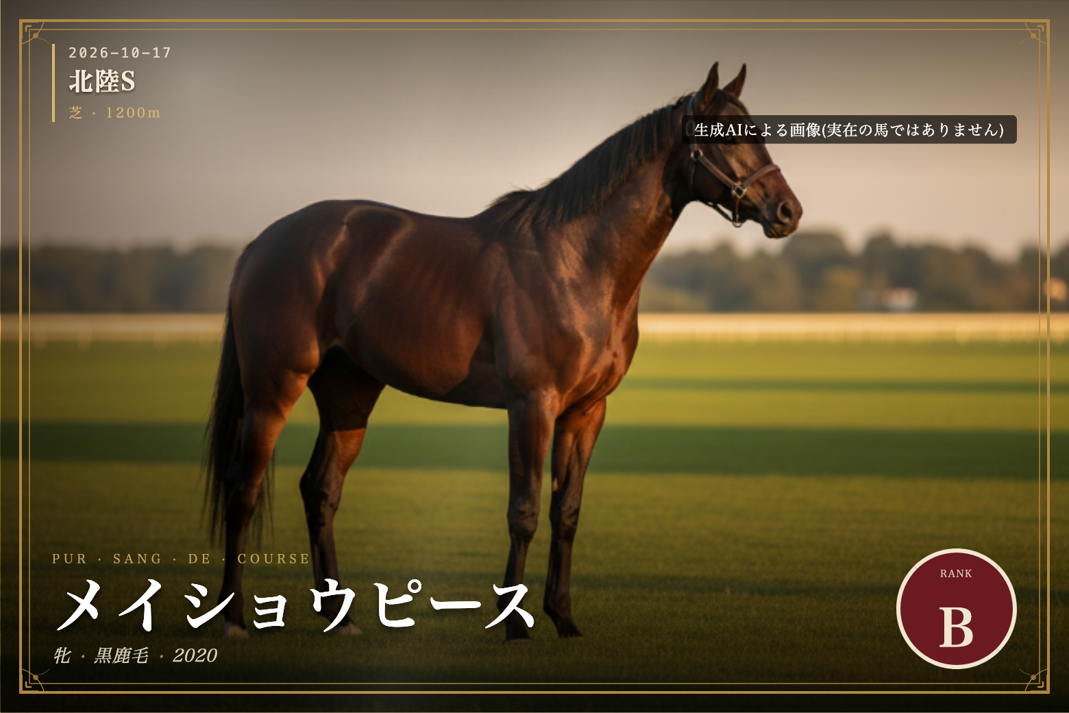 メイショウピース のウマバトカード