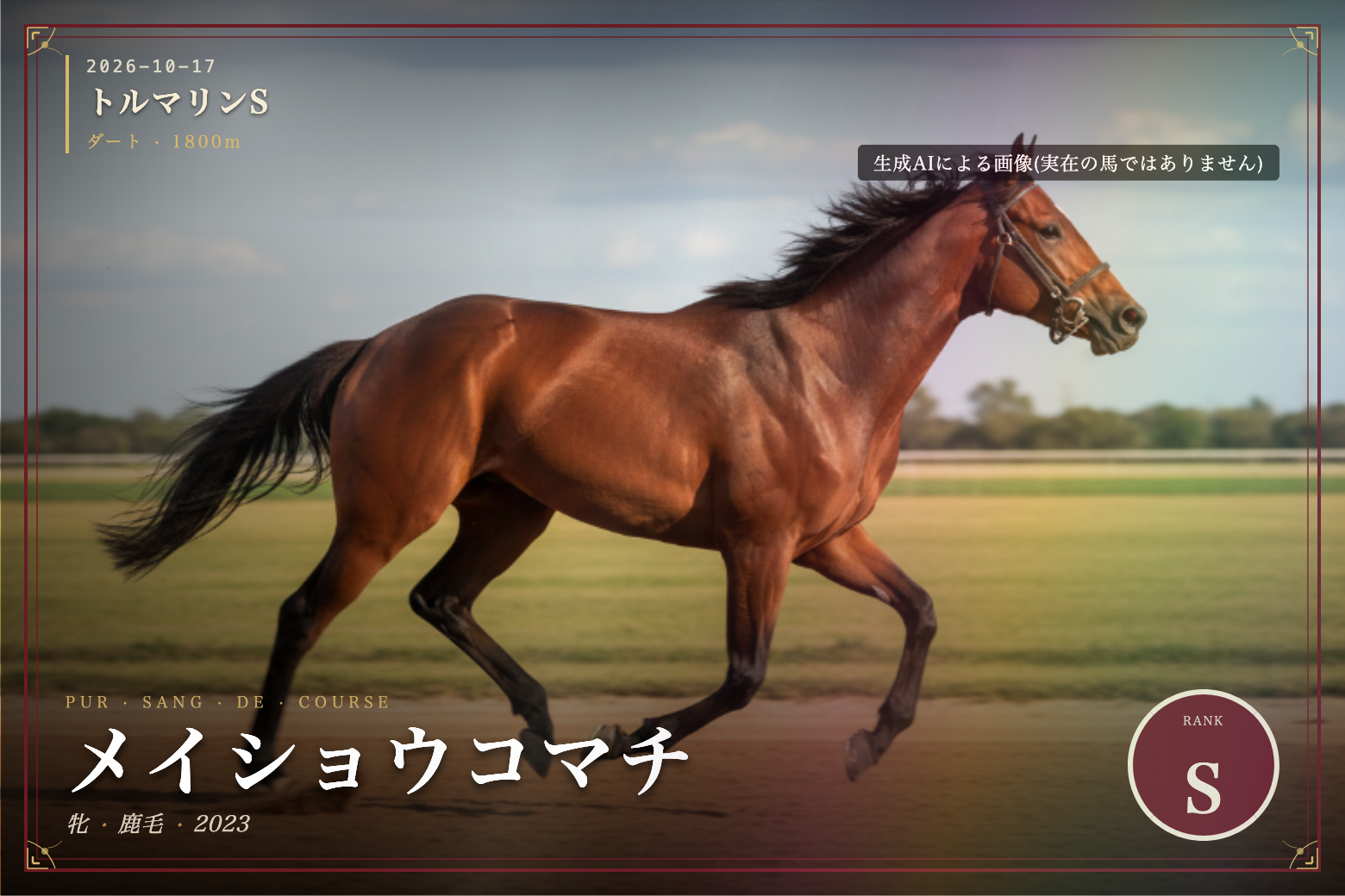 メイショウコマチ のウマバトカード