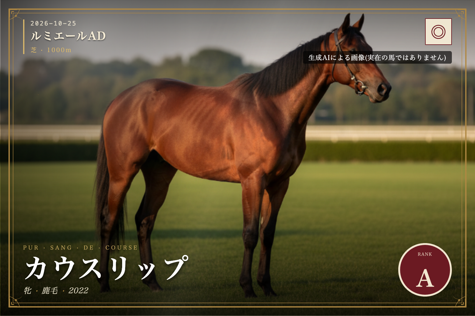 カウスリップ のウマバトカード