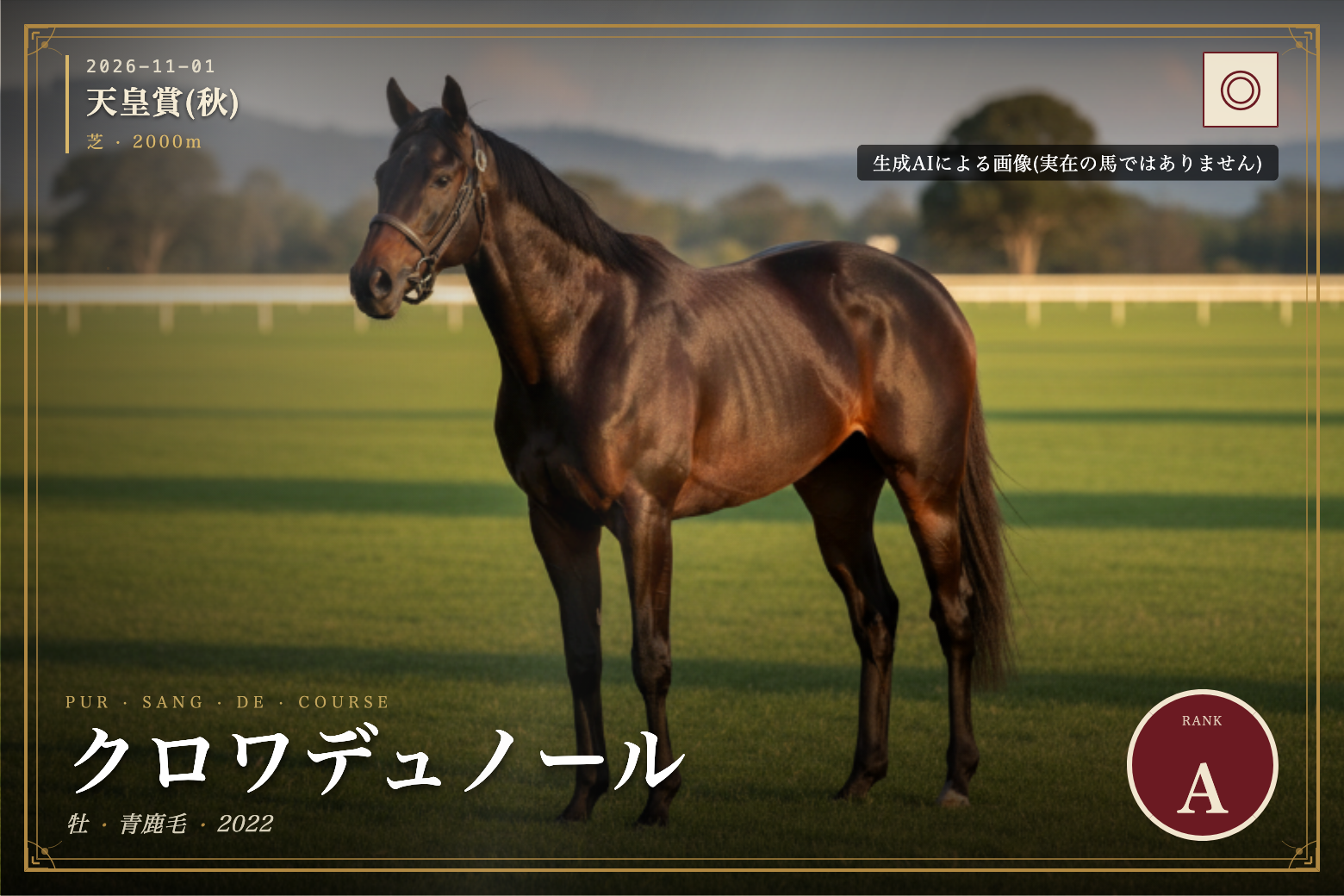 クロワデュノール のウマバトカード
