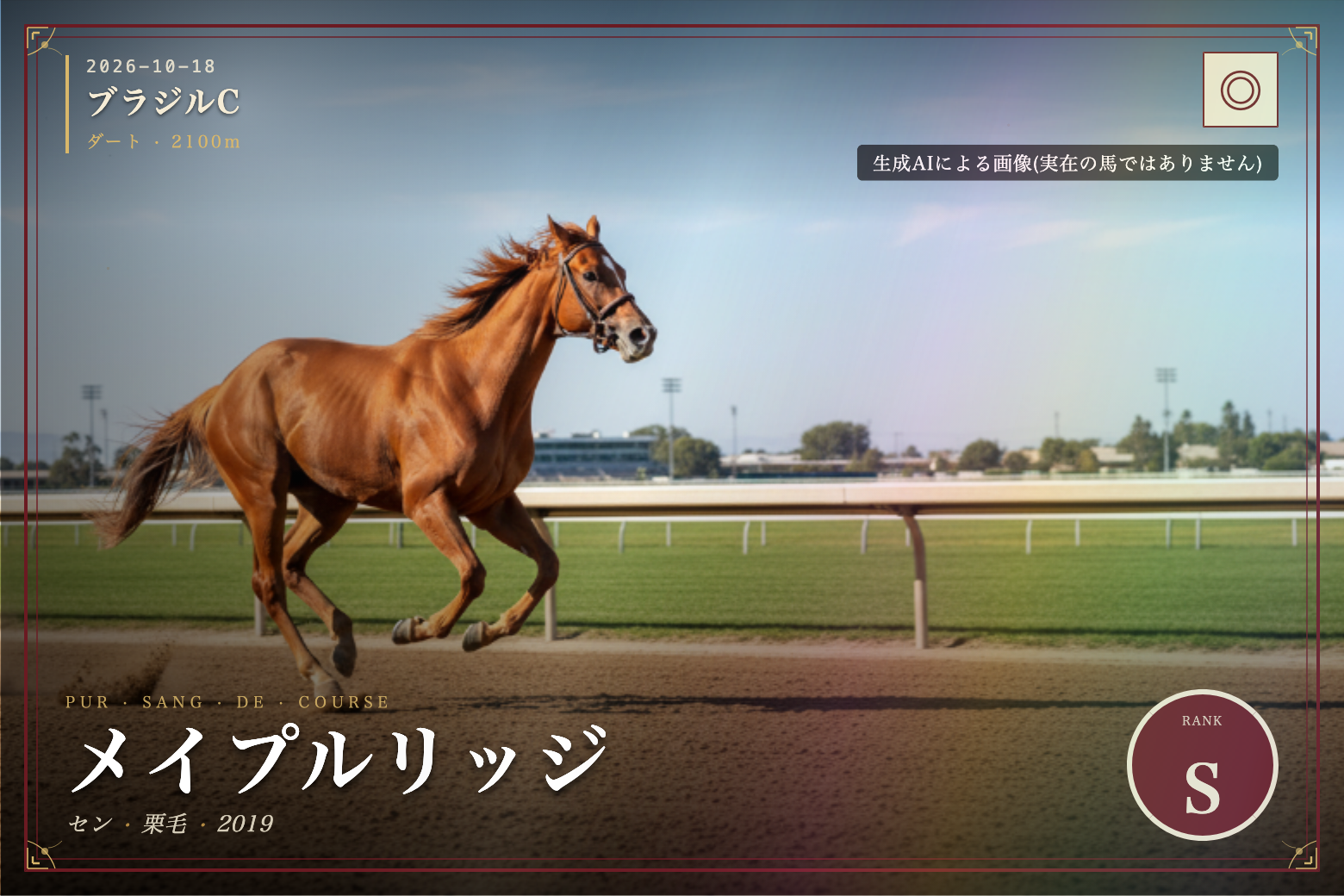 メイプルリッジ のウマバトカード