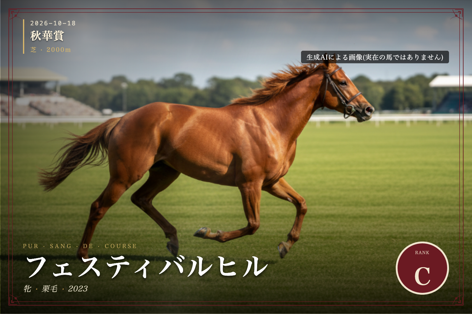 フェスティバルヒル のウマバトカード