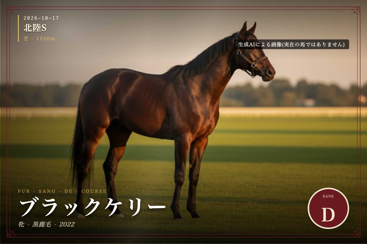 ブラックケリー のウマバトカード